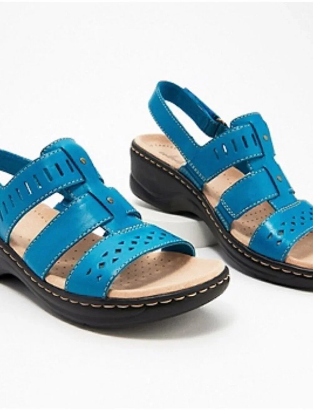 Clarks Lexi Qwin Collection Leather Cut-Out Sandal
